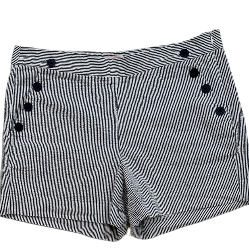 St. Tropez Navy and White Striped Women’s Shorts